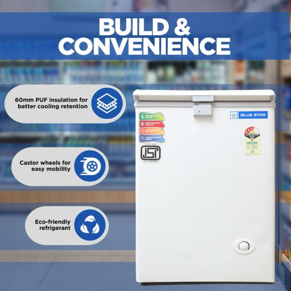 Blue Star Deep Freezer CF3-130NEYW 3