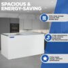 Blue Star Glass Top Deep Freezer GT4-500M 1 Blue Star Glass Top Deep Freezer GT4-500M 1